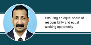 Ensuring an equal share of responsibility and equal working opportunity